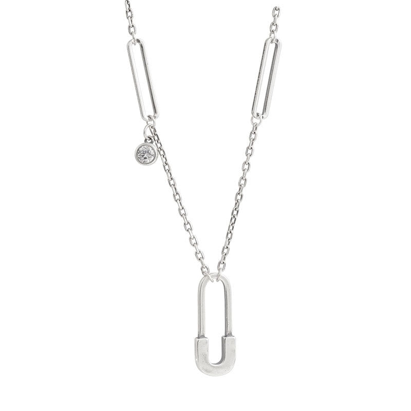 Lucia Gole Silver Paper Clip Necklace - Lucia Gole