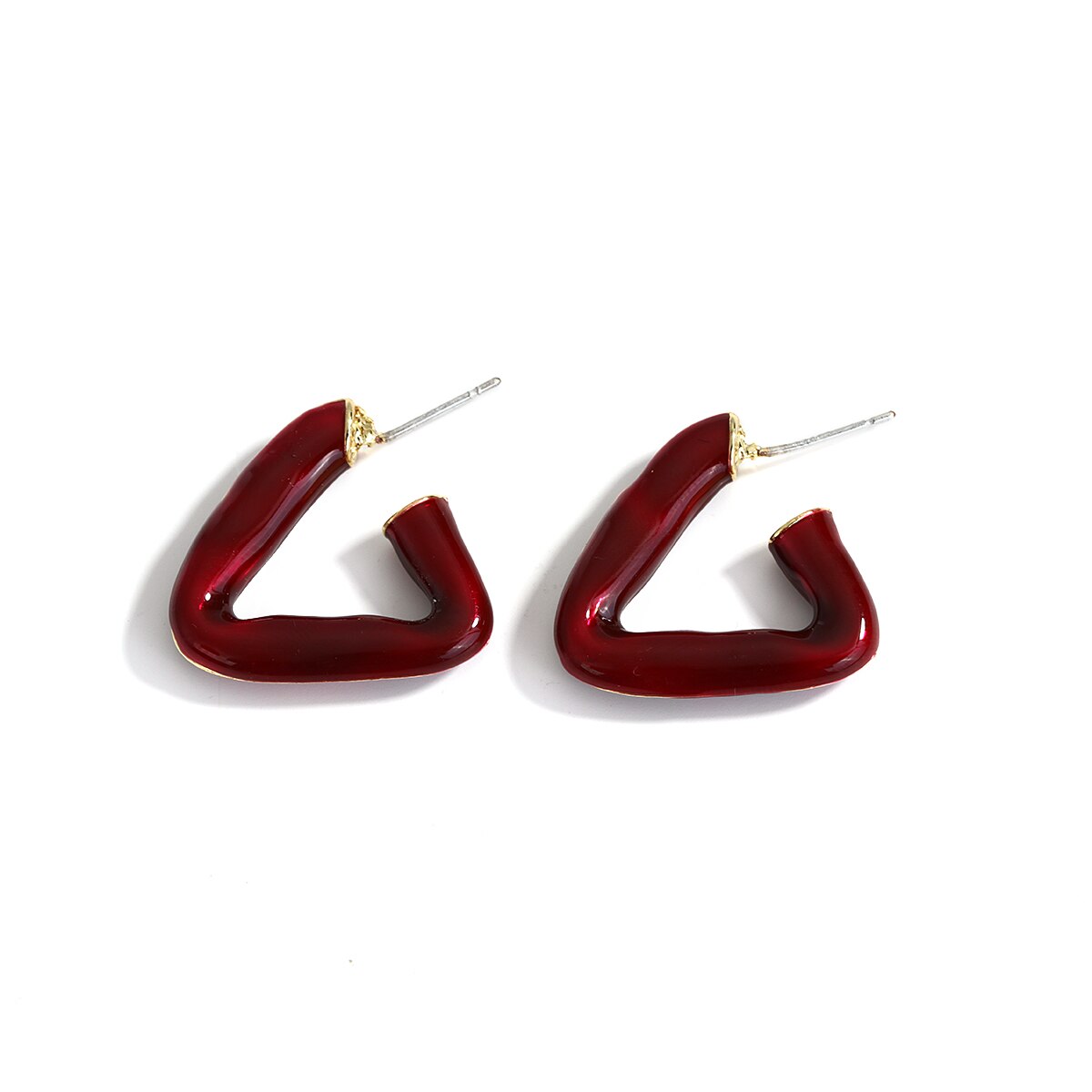 Lucia Gole Triangle Geometric Hoop Earrings - Lucia Gole