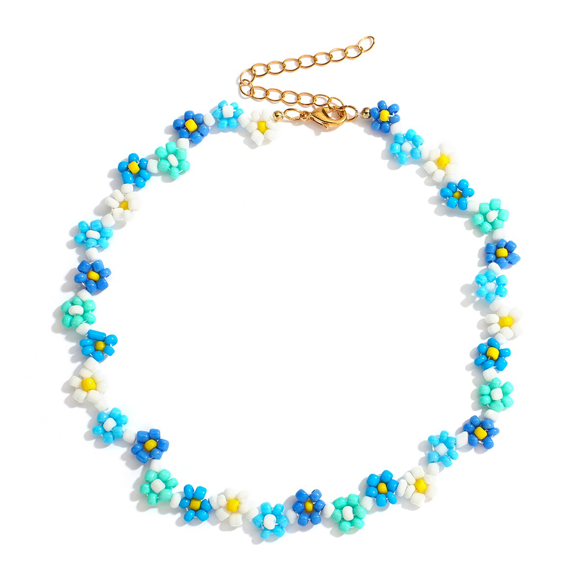 Lucia Gole Colorful Little Daisy Flower Beaded Necklace - Lucia Gole