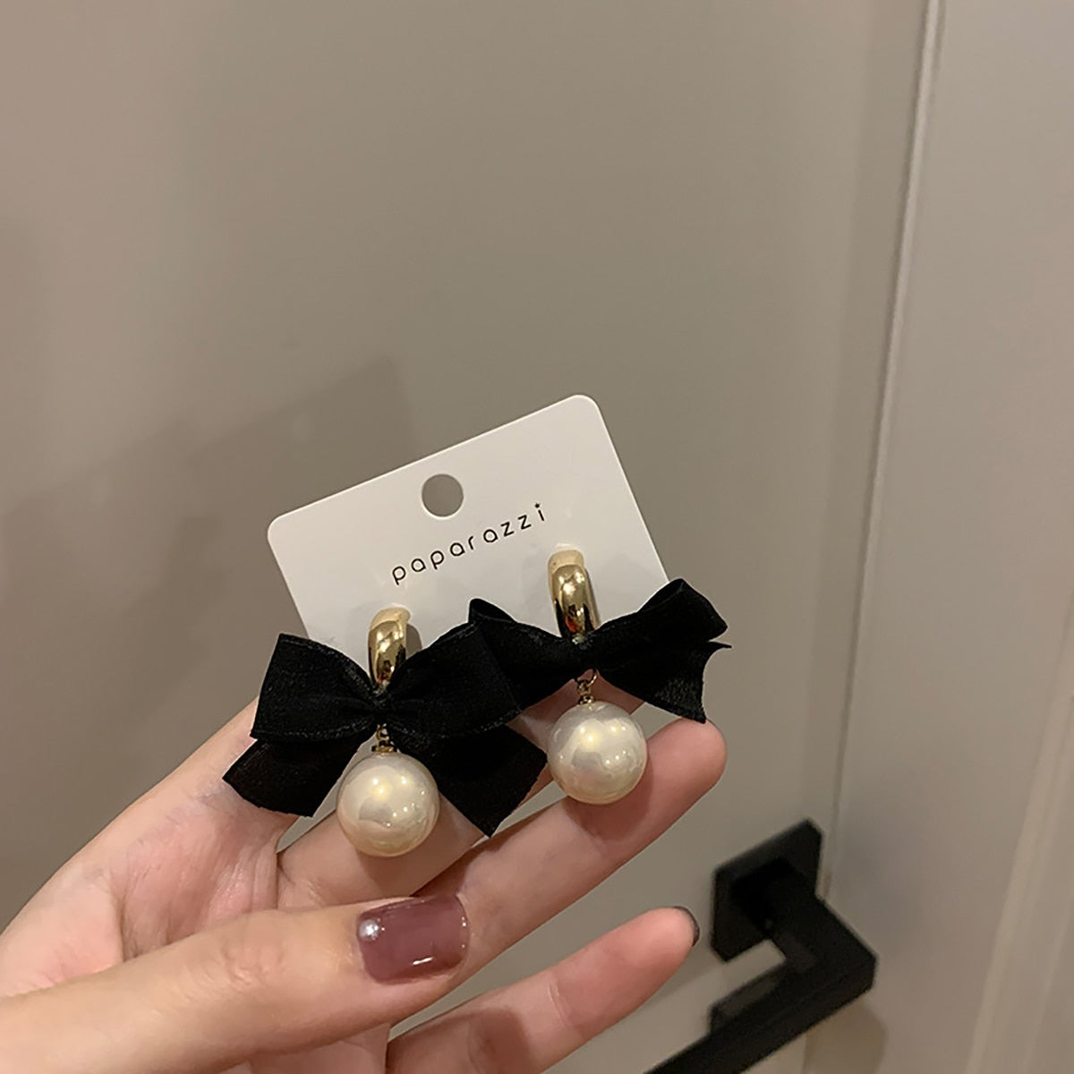 Lucia Gole Bow & Pearl Drop Earrings - Lucia Gole