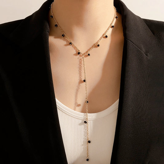 Lucia Gole Long Black Bead Necklace - Lucia Gole