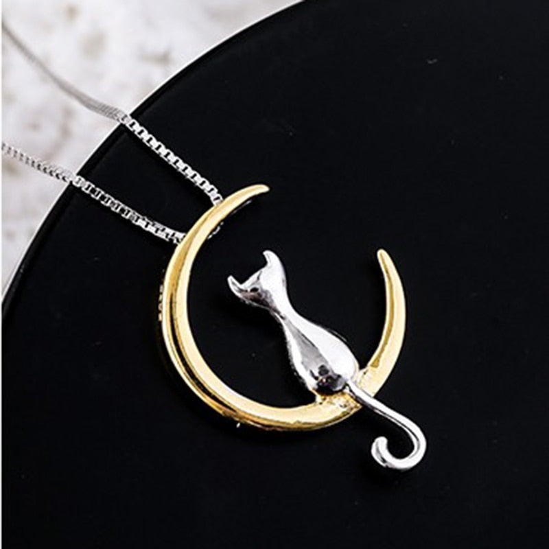 Lucia Gole Moon Cat Necklace - Lucia Gole