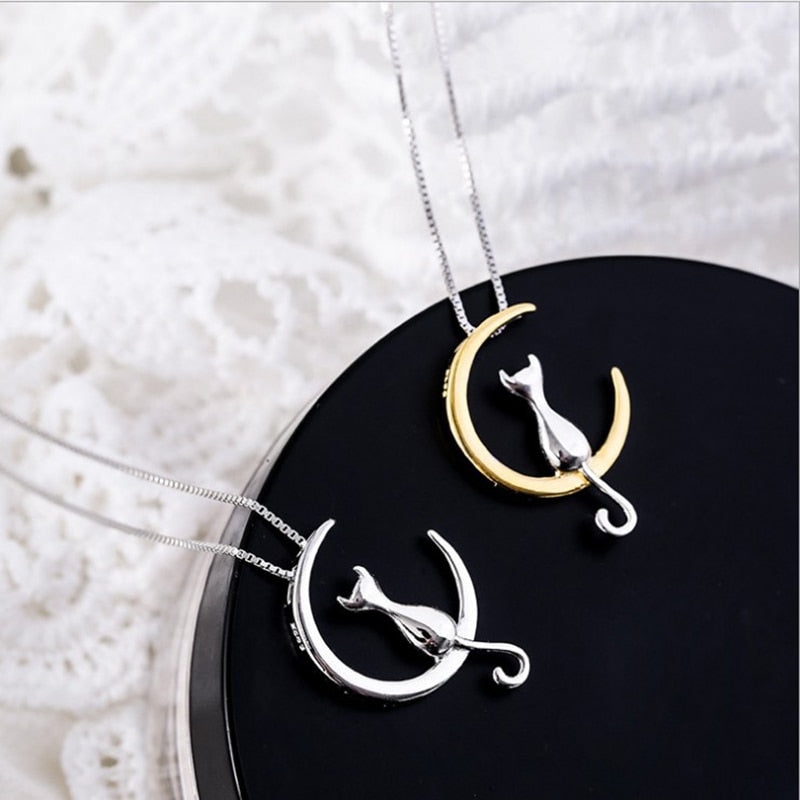 Lucia Gole Moon Cat Necklace - Lucia Gole