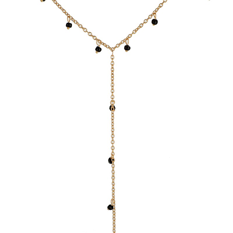 Lucia Gole Long Black Bead Necklace - Lucia Gole