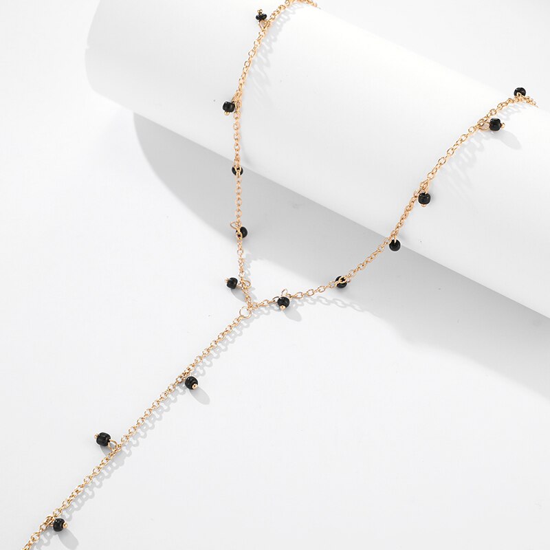 Lucia Gole Long Black Bead Necklace - Lucia Gole