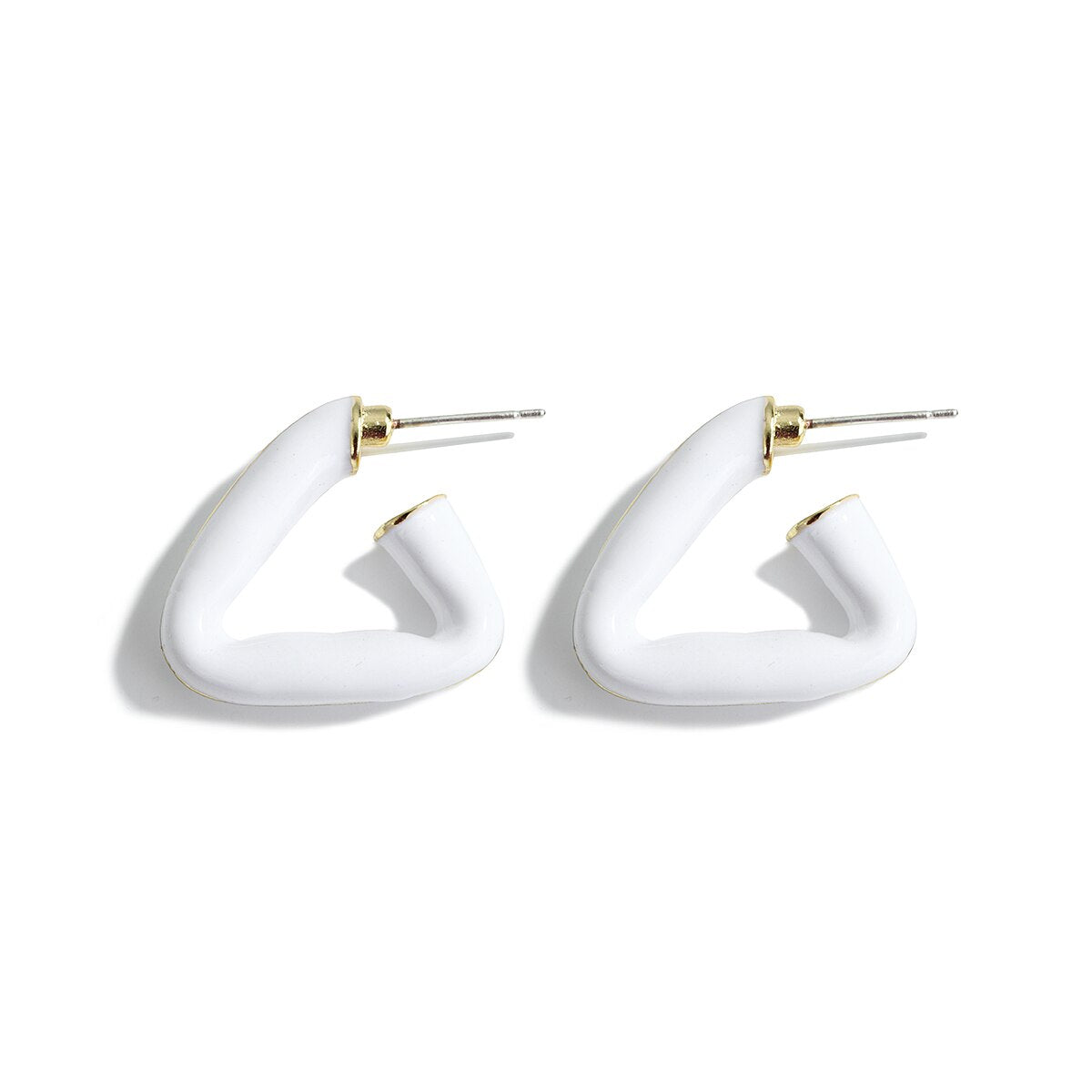 Lucia Gole Triangle Geometric Hoop Earrings - Lucia Gole