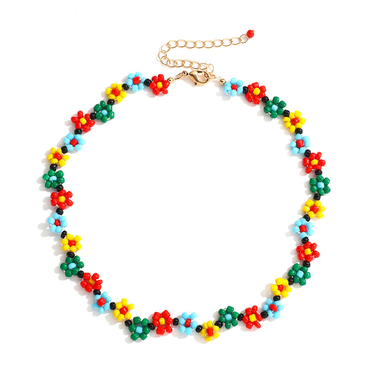 Lucia Gole Colorful Little Daisy Flower Beaded Necklace - Lucia Gole