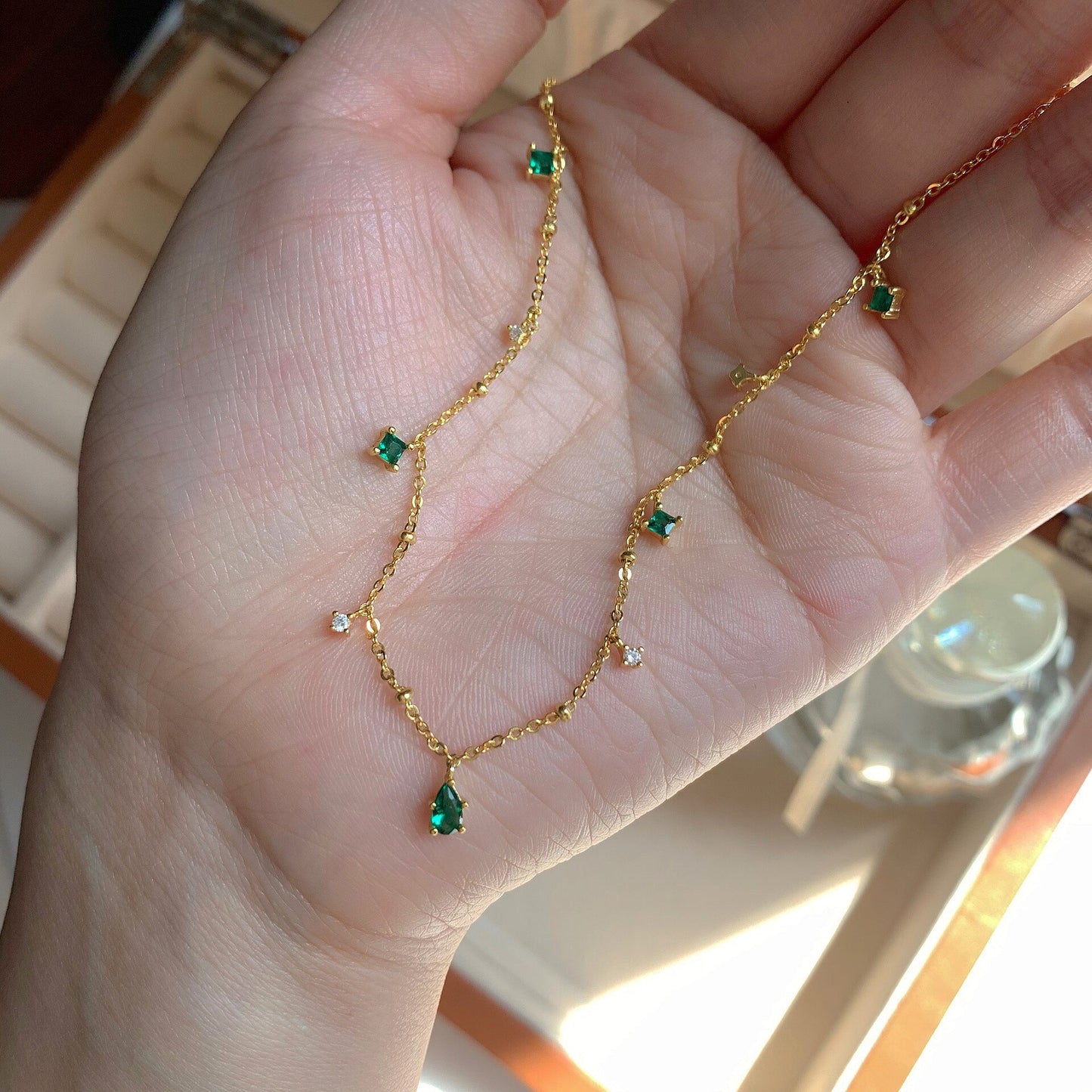 Lucia Gole Emerald Necklace - Lucia Gole