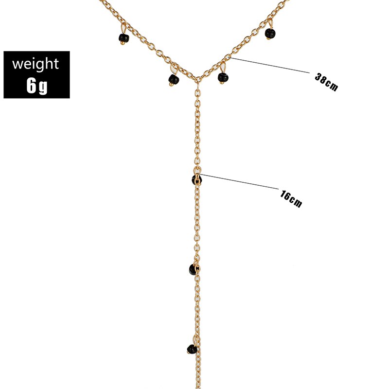 Lucia Gole Long Black Bead Necklace - Lucia Gole