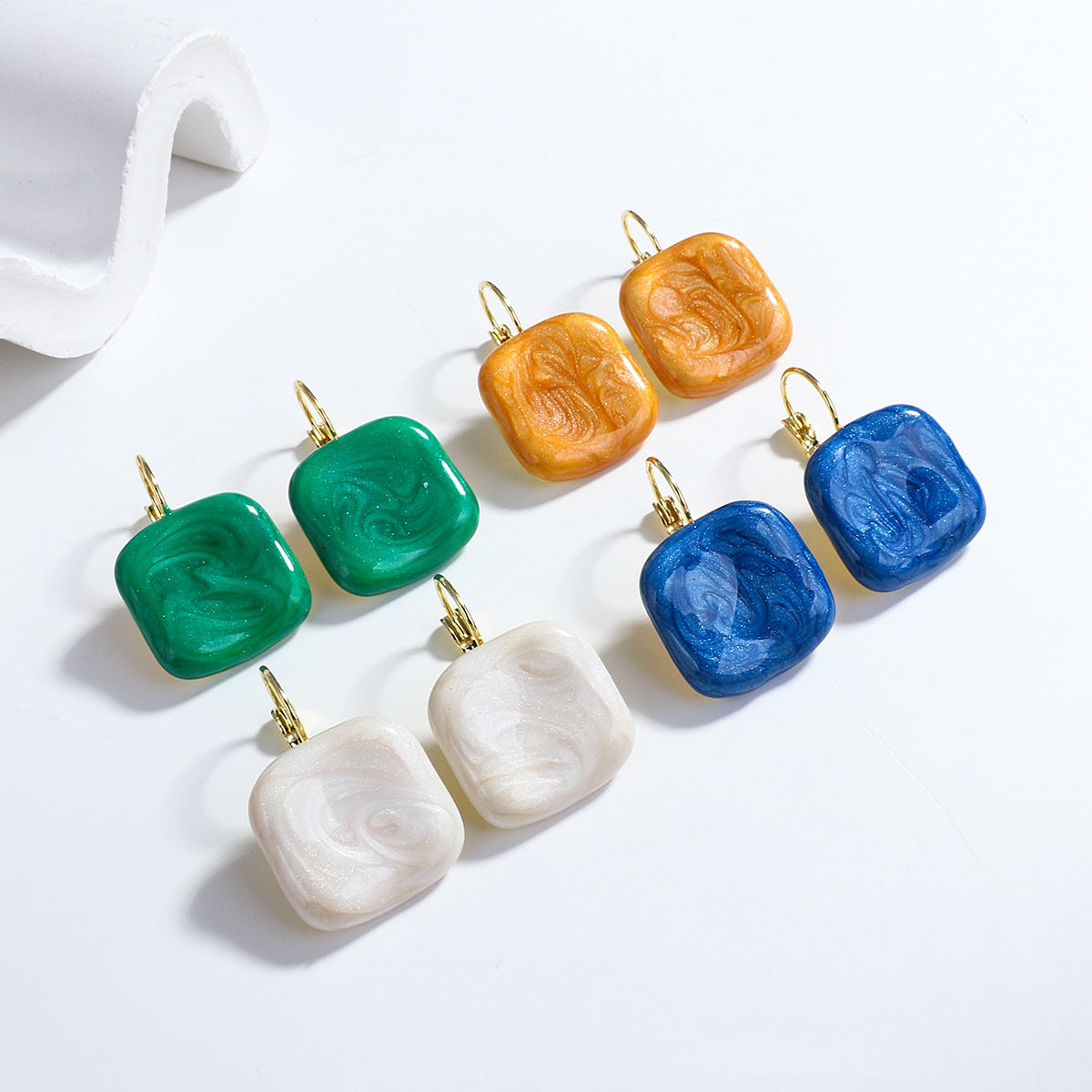 Lucia Gole Square Drop Earrings - Lucia Gole