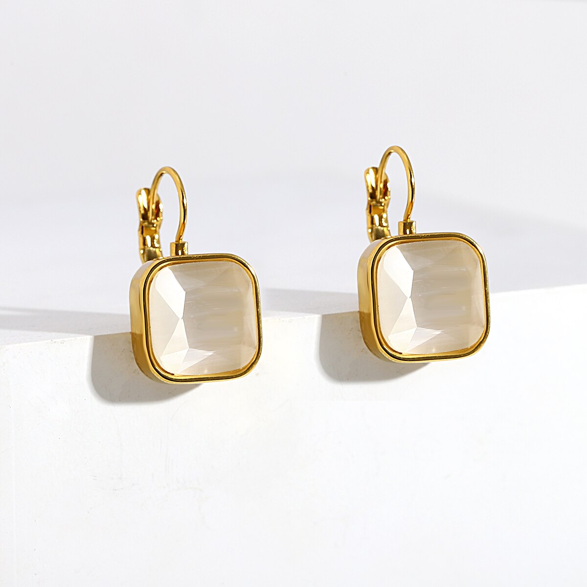 Lucia Gole Square Crystal Earring - Lucia Gole