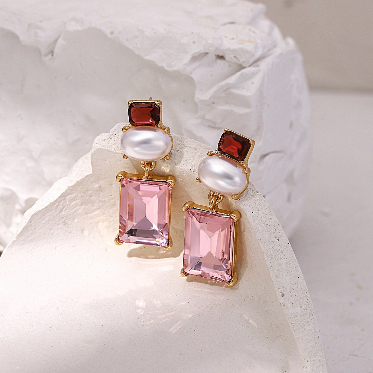 Lucia Gole Pink Statement Earrings - Lucia Gole