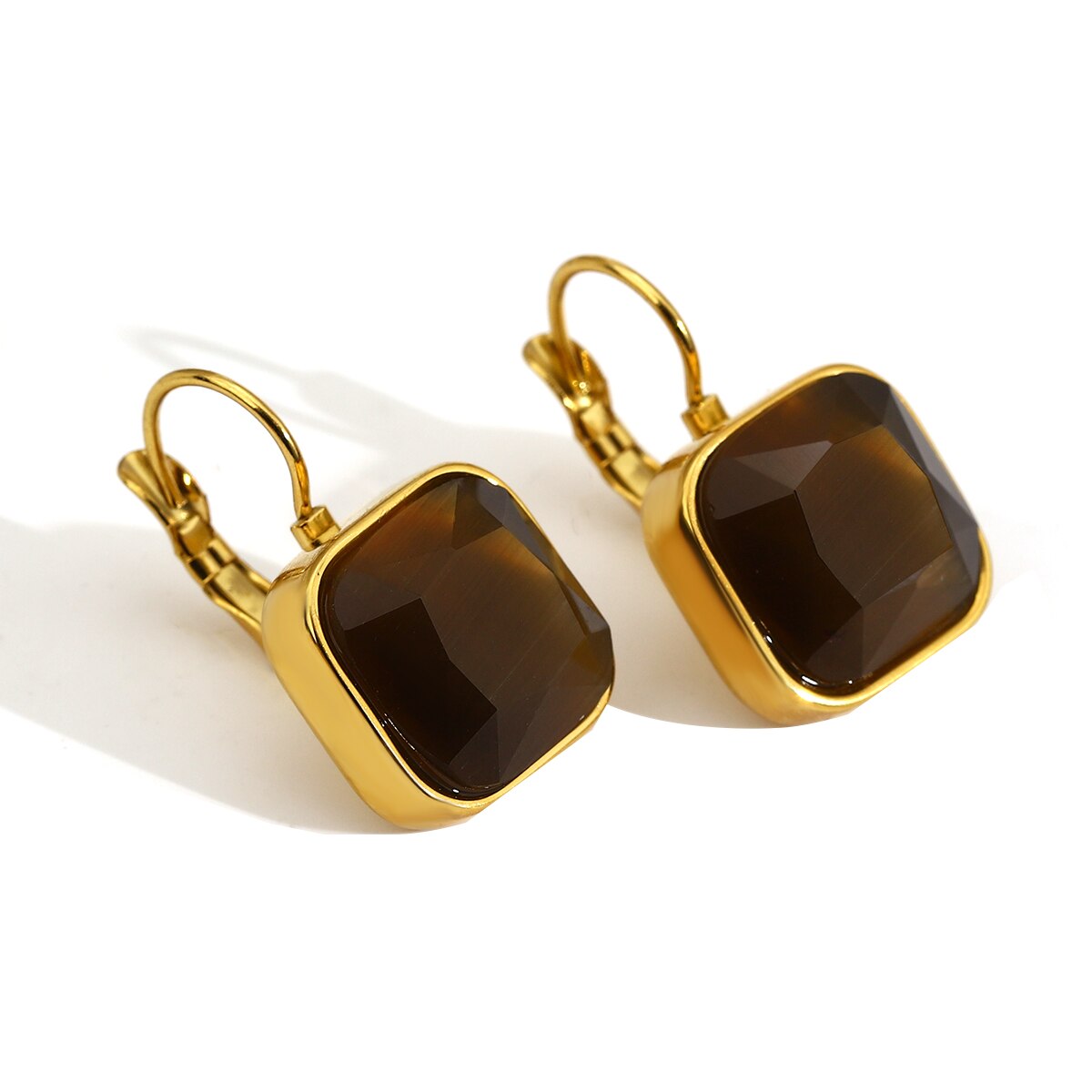 Lucia Gole Square Crystal Earring - Lucia Gole