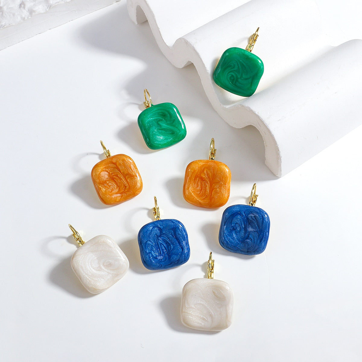 Lucia Gole Square Drop Earrings - Lucia Gole