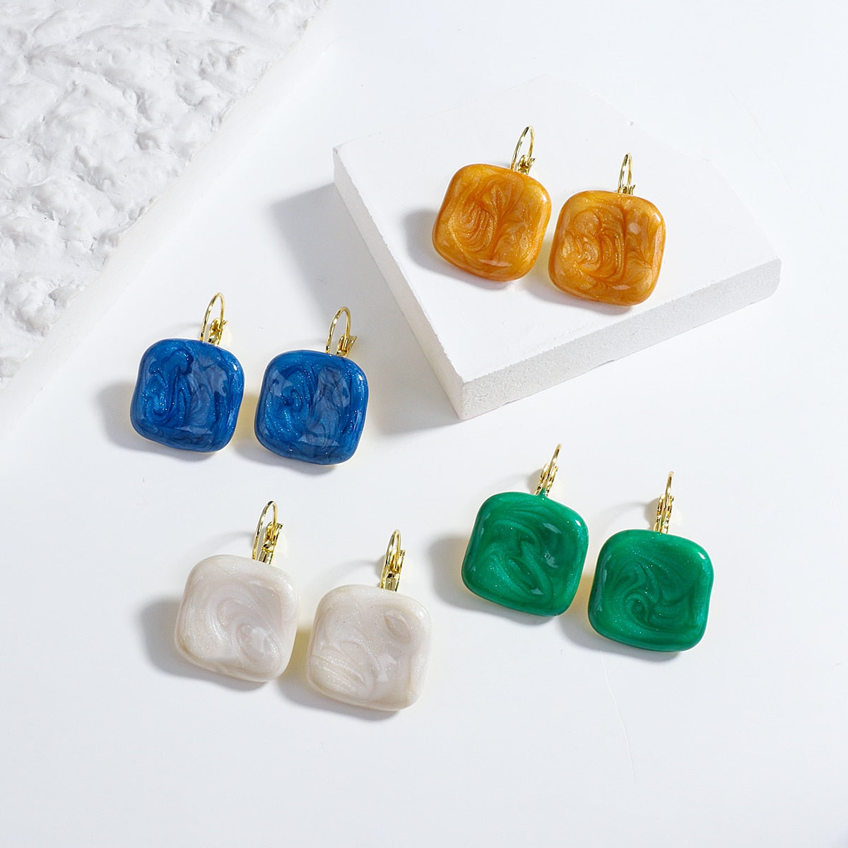 Lucia Gole Square Drop Earrings - Lucia Gole