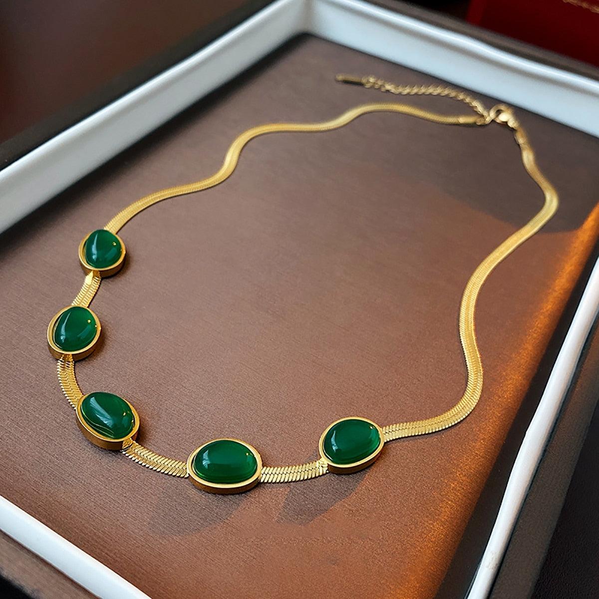 Lucia Gole Emerald Necklace & Bracelet Set - Lucia Gole